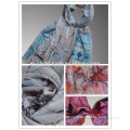 Women's 100% wool printed light and soft shawl scarf